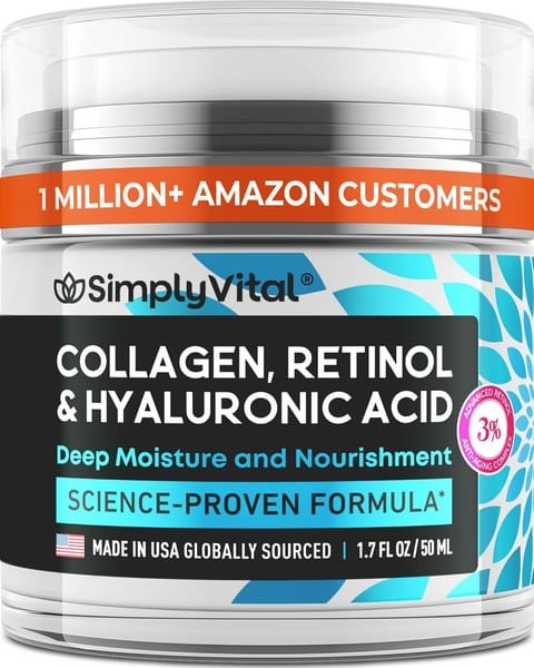 Anti-Aging Face Moisturizer with Retinol, Collagen & Hyaluronic Acid