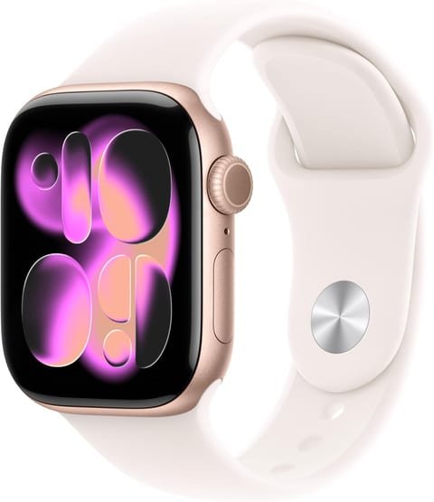 Apple Watch Series 11 [GPS 42mm] Smartwatch with Rose Gold Aluminum