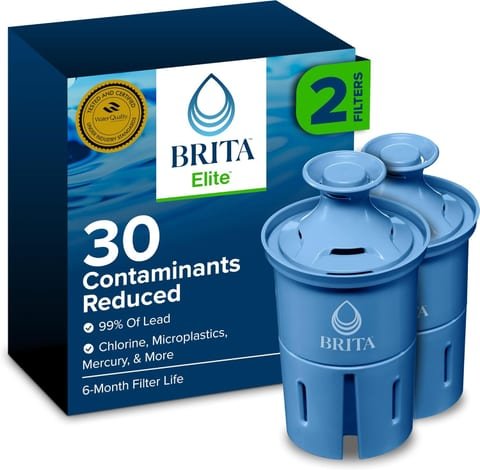 Brita Elite Water Filter Replacements for Pitchers and Dispensers