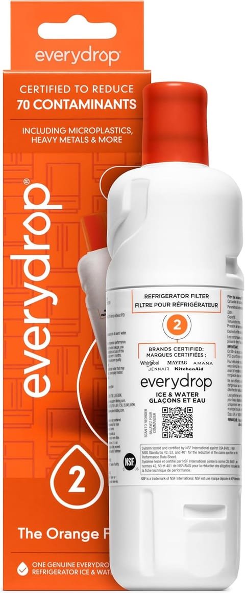 everydrop by Whirlpool Ice and Water Refrigerator Filter 2, EDR2RXD1