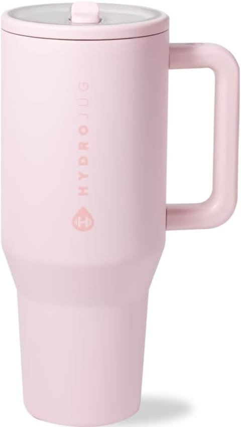 HydroJug Traveler - 32 oz Water Bottle with Handle & Flip Straw