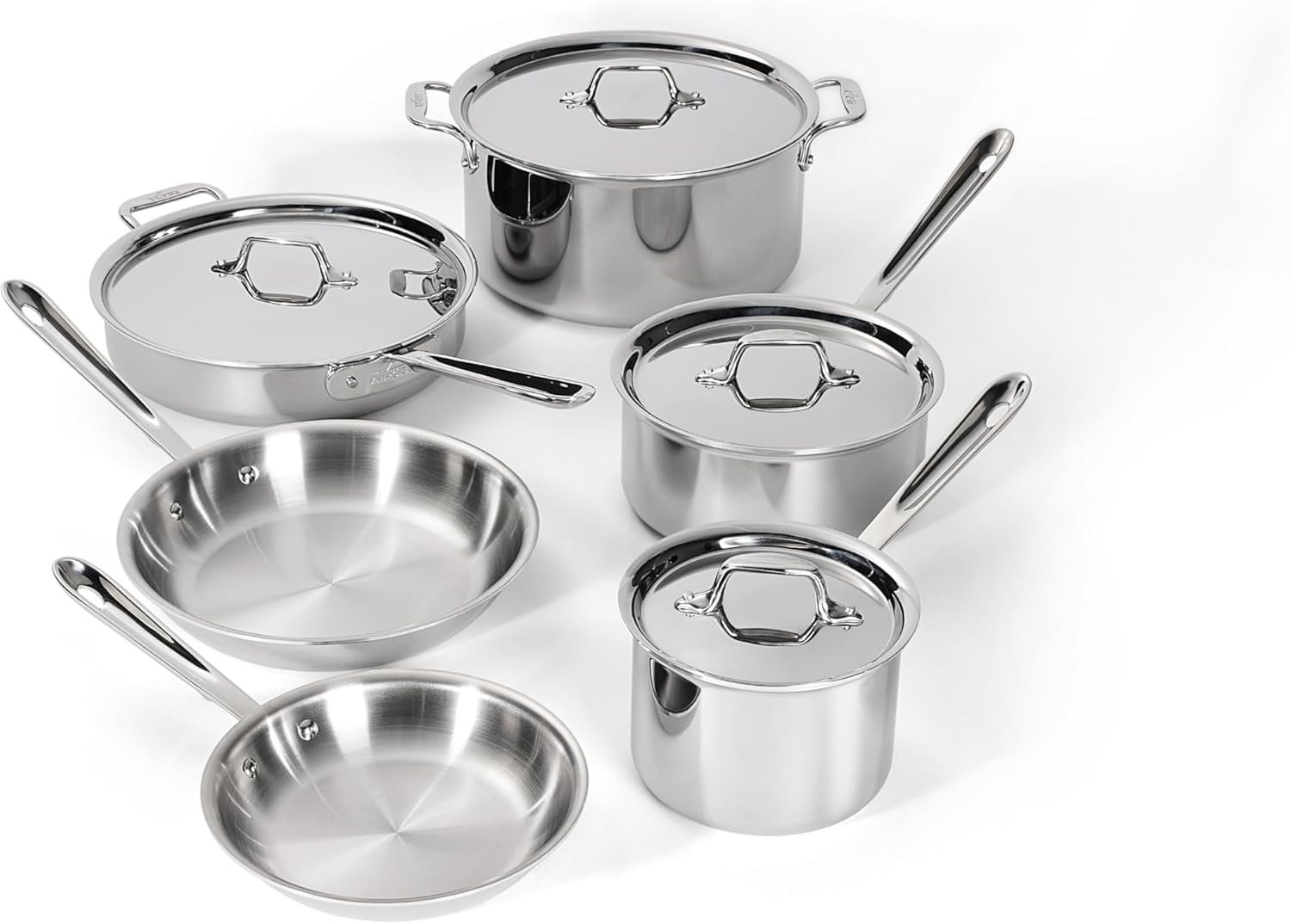 All-Clad D3 Stainless Steel 10-Piece Cookware Set