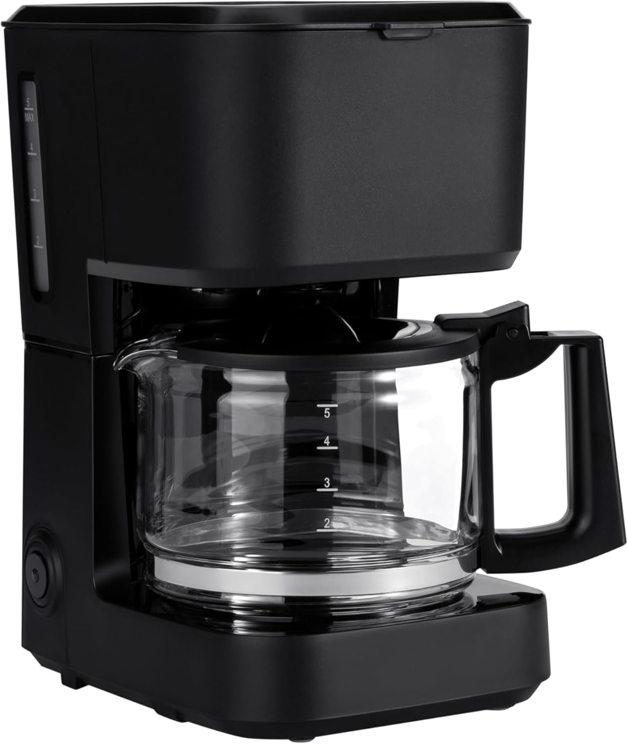 Amazon Basics 5 Cup Drip Coffee Maker with Glass Coffee Pot (0.8 Qt)