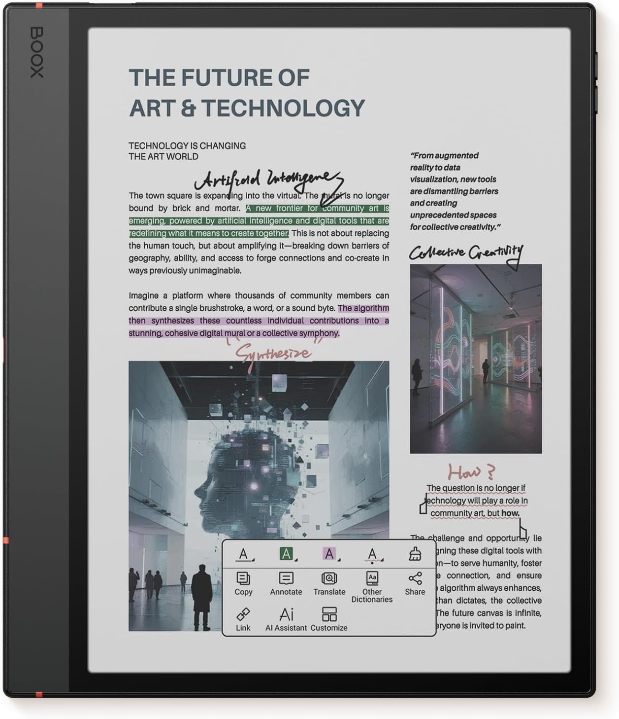 BOOX Tab Ultra C Pro E-Ink Tablet