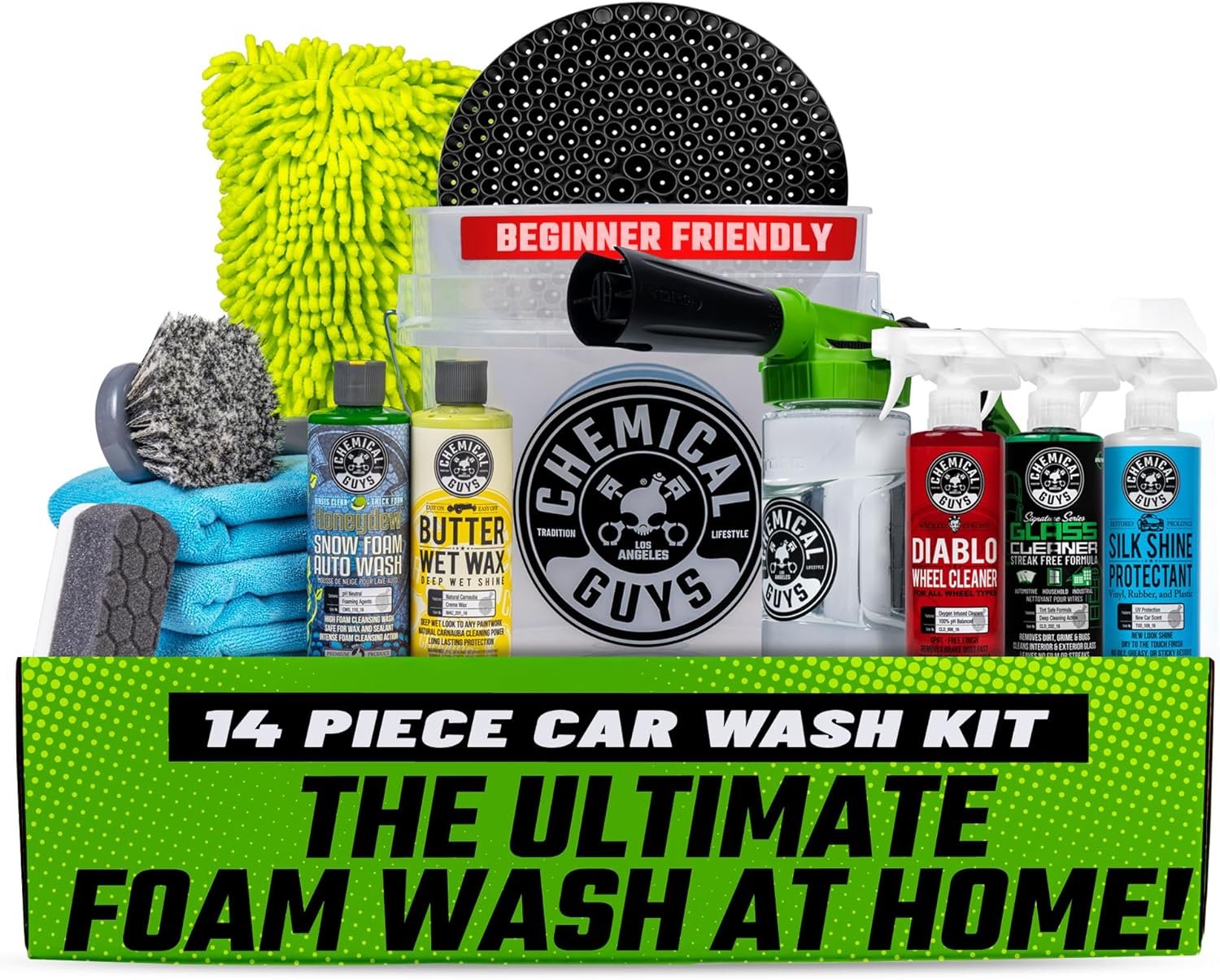 Chemical Guys HOL169 14-Piece Car Wash Kit