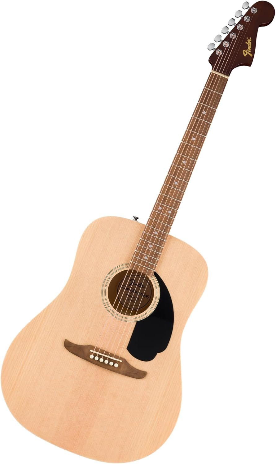 Fender California Debut Redondo Series Acoustic Guitar, Beginner Guitar, 2-Year Warranty, Black