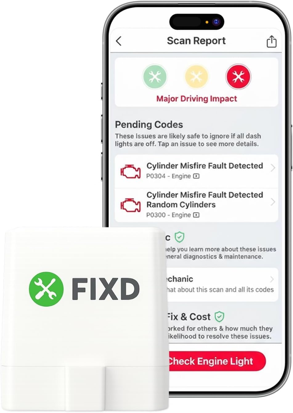 FIXD OBD2 Professional Bluetooth Scanner