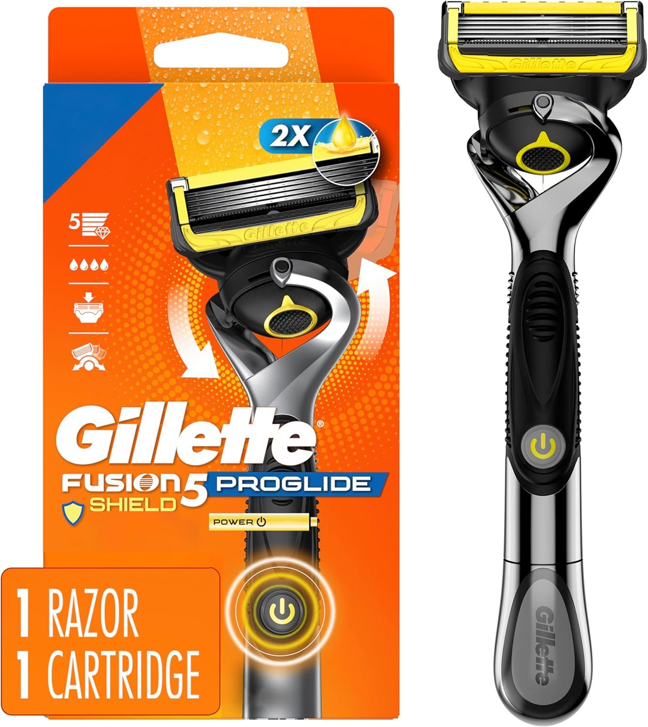 Gillette Fusion5 ProShield Razor Handle with 5 Blades