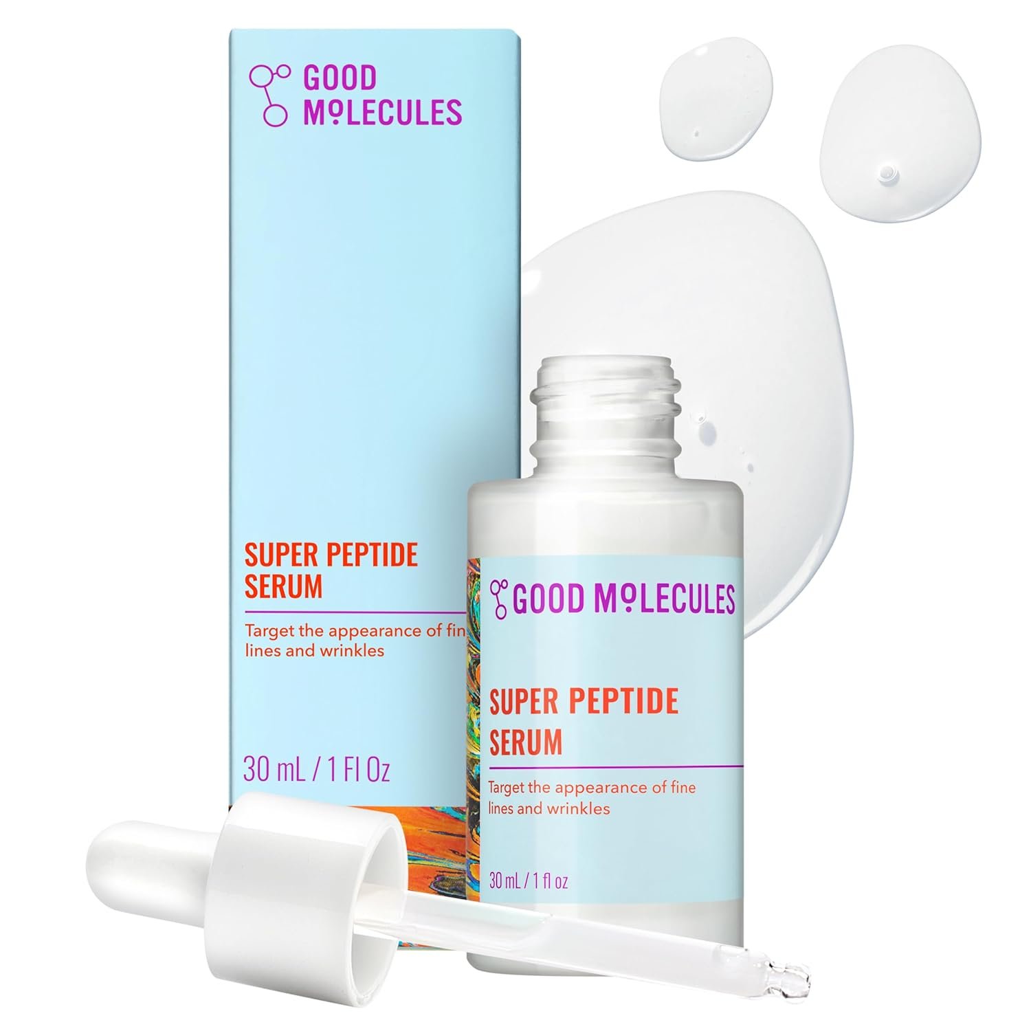 Good Molecules Super Peptide Serum - Anti-aging Facial Serum with Peptides and Copper Tripeptides to Plump and Firm