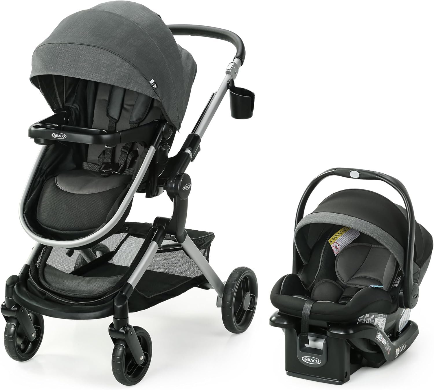 Graco Modes Nest Travel System, 3-in1 Modular Carseat Stroller Combo