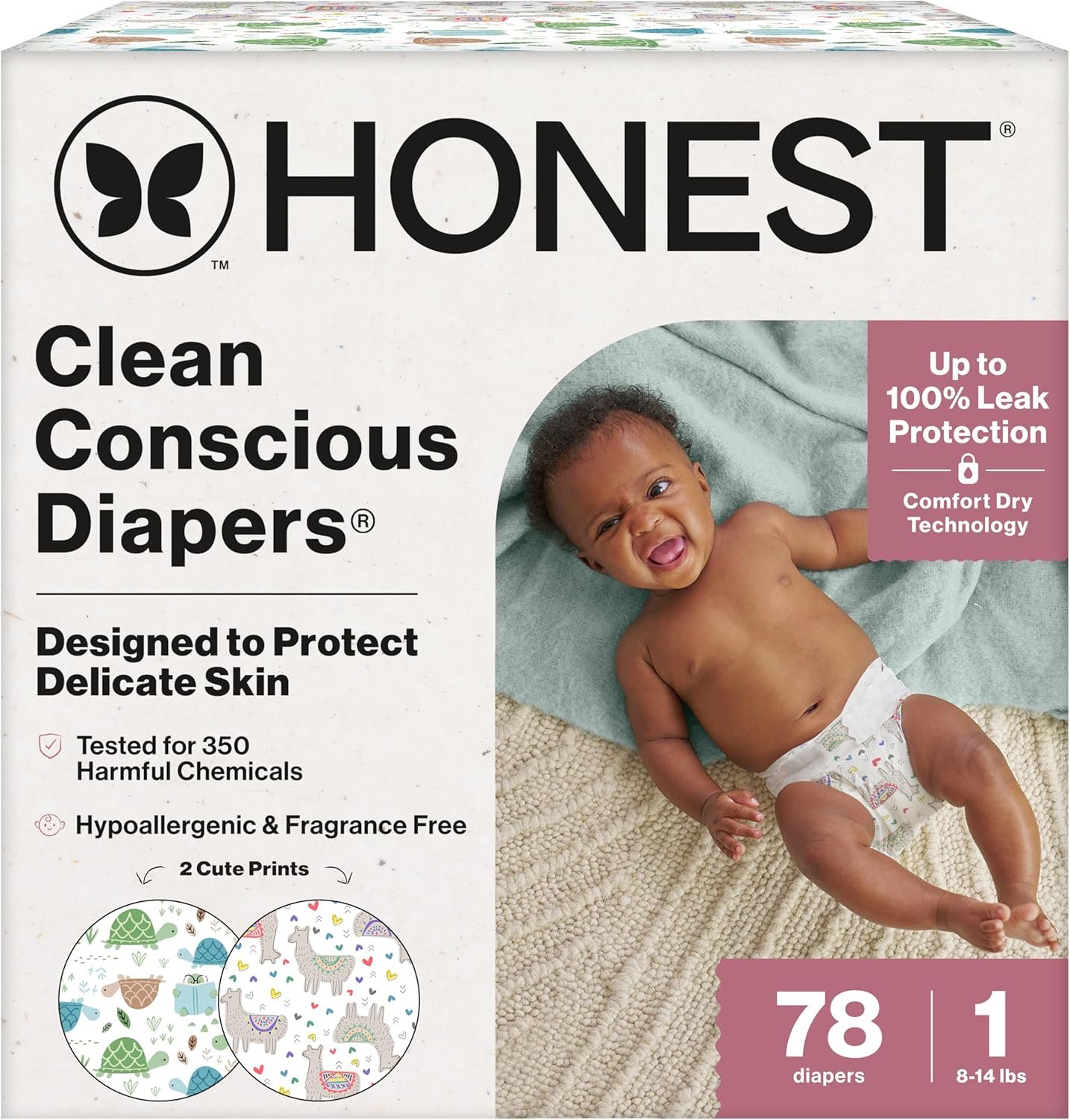 Honest Company Clean Conscious Diapers Size 1