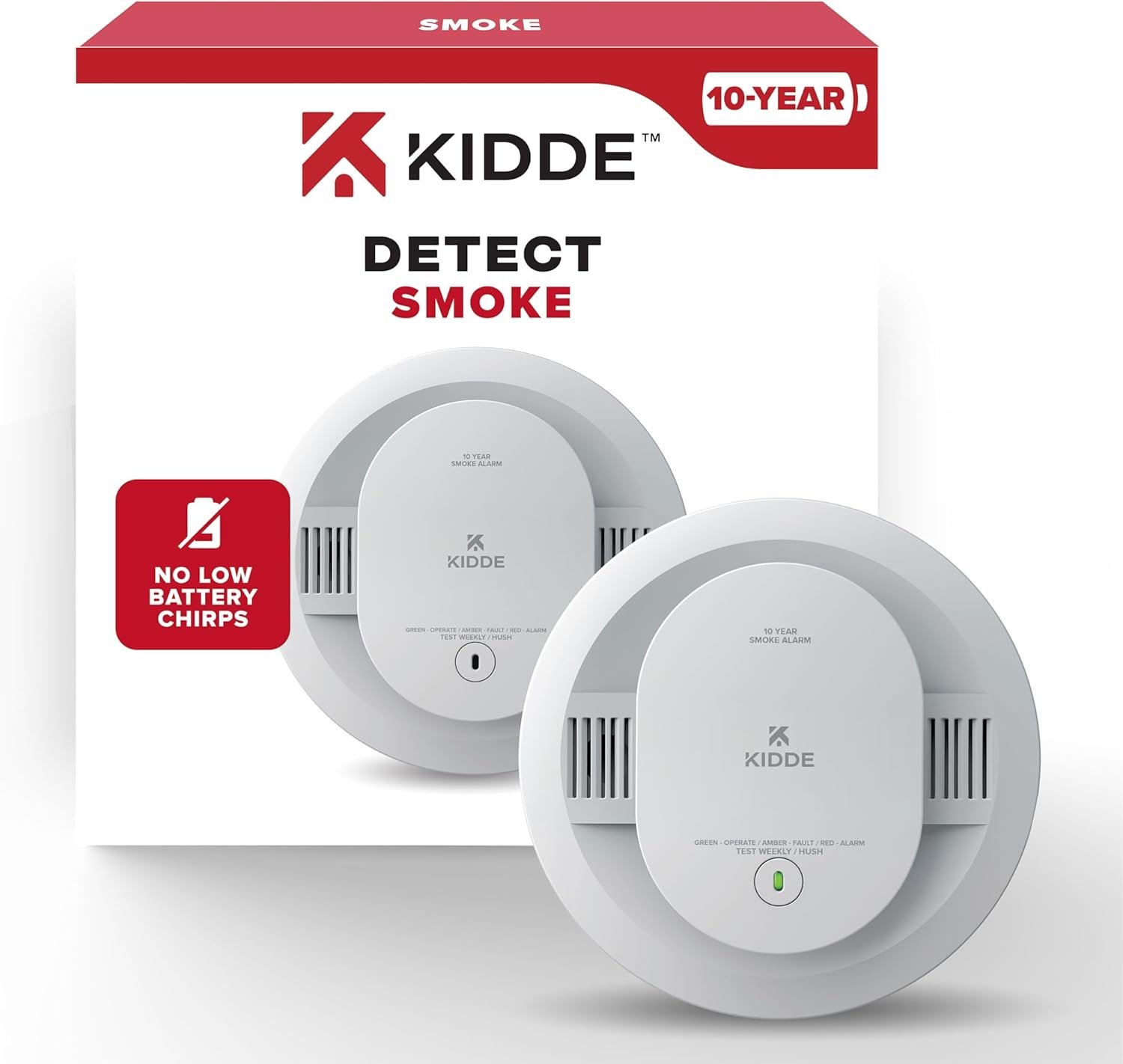 Kidde 10-Year Sealed Battery Smoke Detector