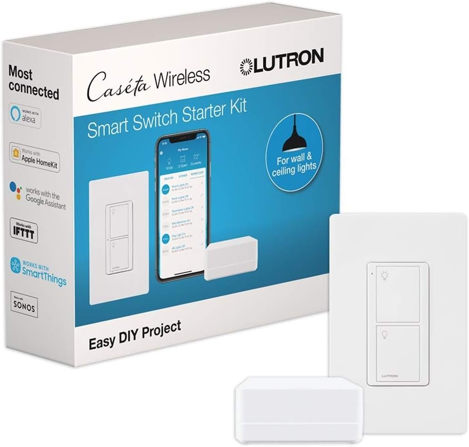 Lutron Caseta Wireless Smart Lighting Starter Kit