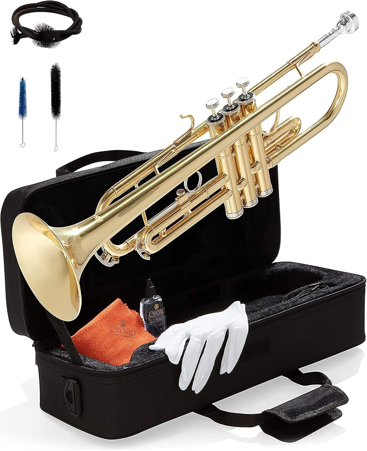 Mendini by Cecilio Trumpet with Case