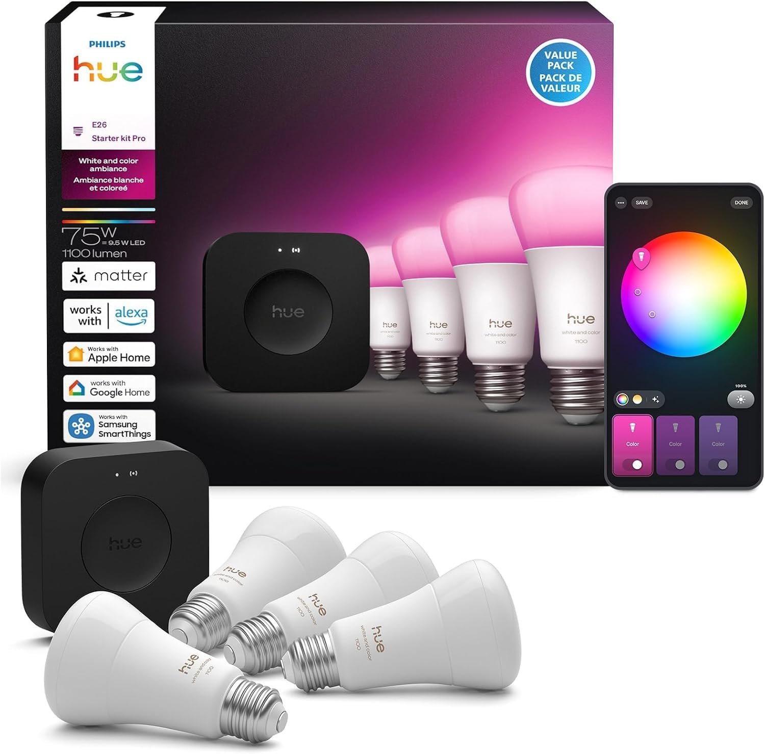 Philips Hue White and Color Ambiance Starter Kit
