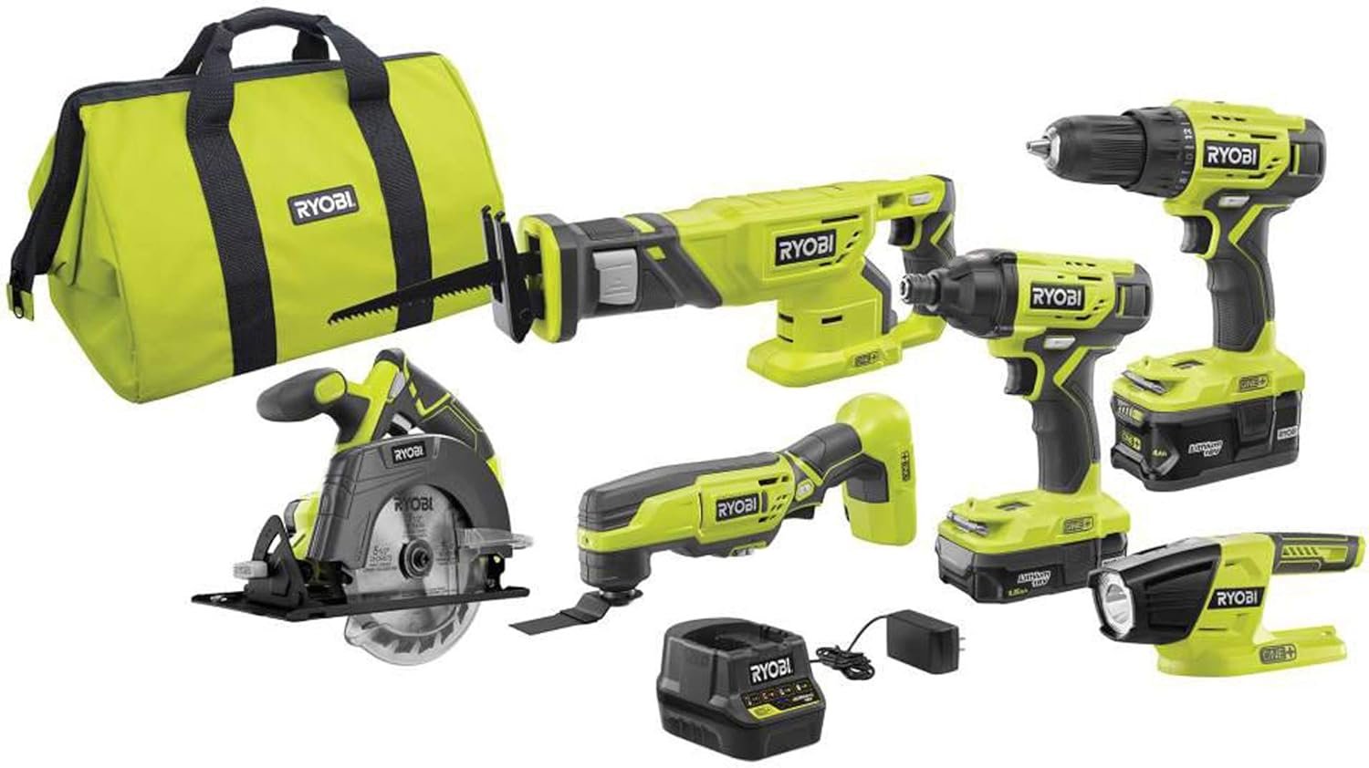 Ryobi 18V ONE+ 4-Tool Combo Kit