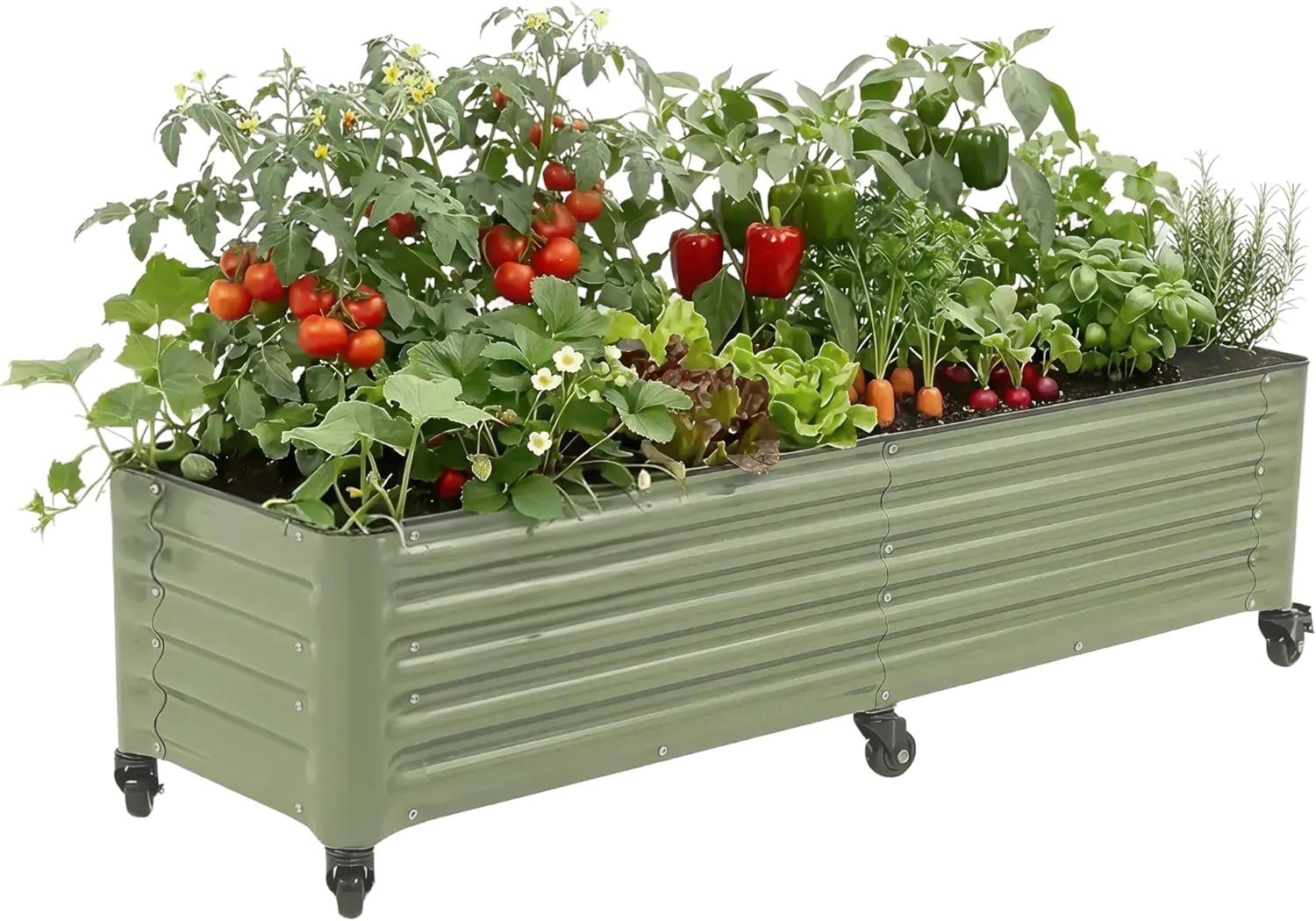 Vego Garden 17-Inch Tall 9 in 1 Modular Metal Raised Bed